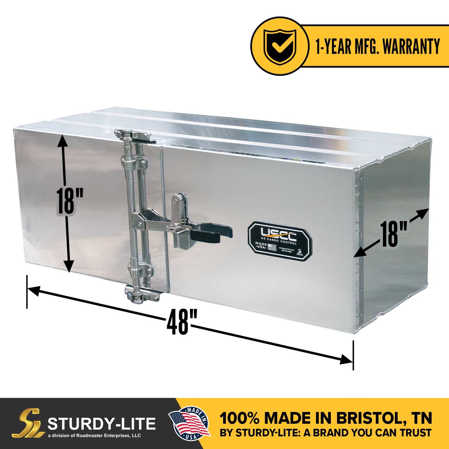 Sturdy-Lite Double Mirror Underbody Toolbox 18" x 18" x 48"
