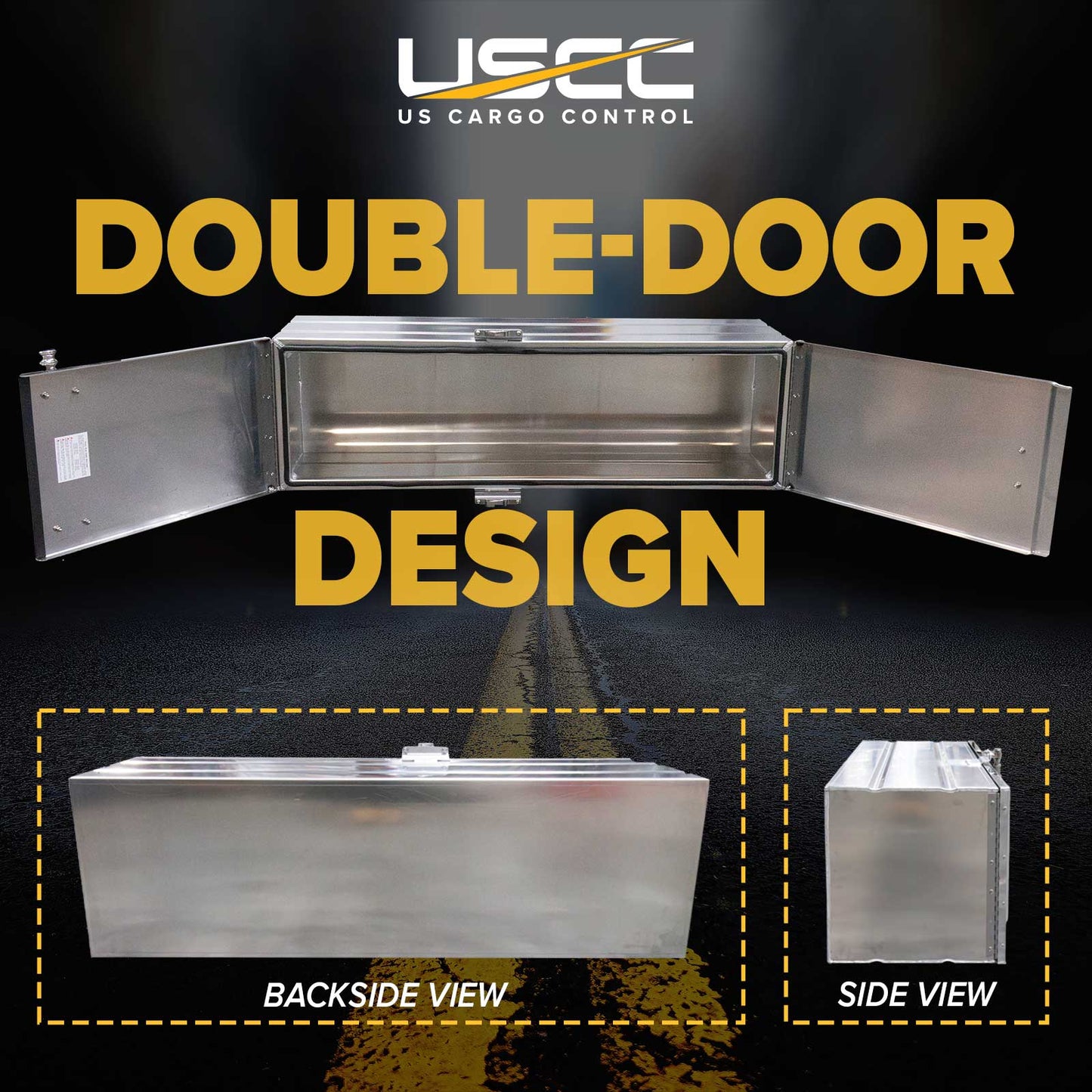 Sturdy-Lite Double Mirror Underbody Toolbox 18" x 18" x 60"
