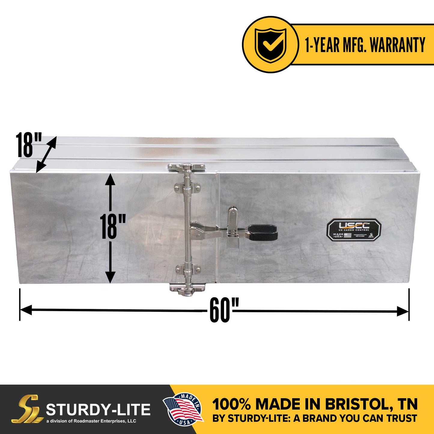 Sturdy-Lite Double Mirror Underbody Toolbox 18" x 18" x 60"