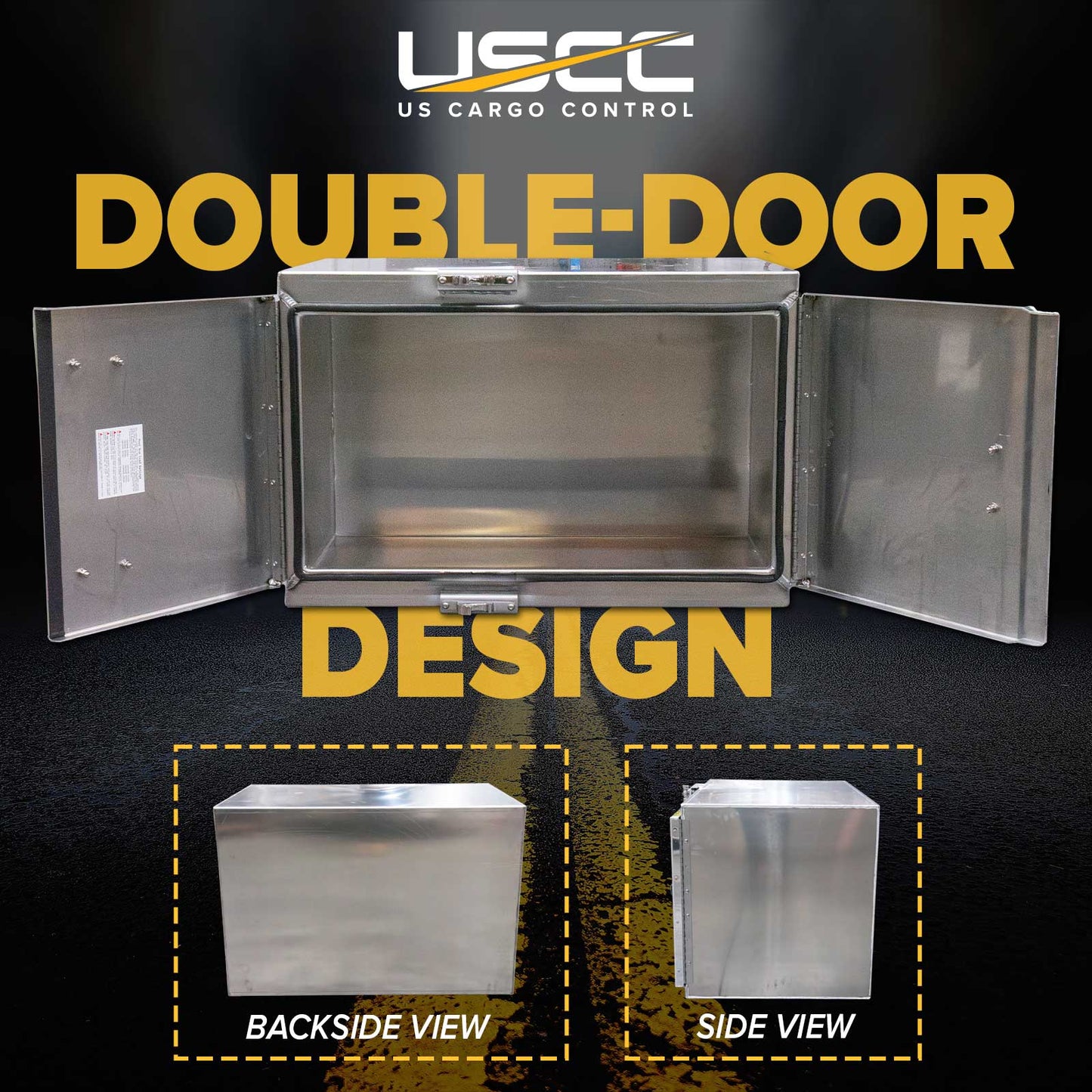 Sturdy-Lite Double Mirror Underbody Toolbox 24" x 24" x 36"