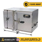 Sturdy-Lite Double Mirror Underbody Toolbox 24" x 24" x 36"