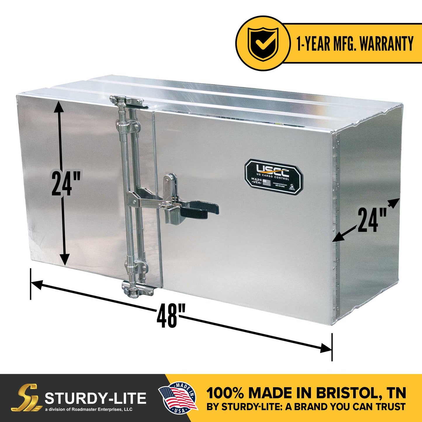 Strudy-Lite Double Mirror Underbody Toolbox 24" x 24" x 48"
