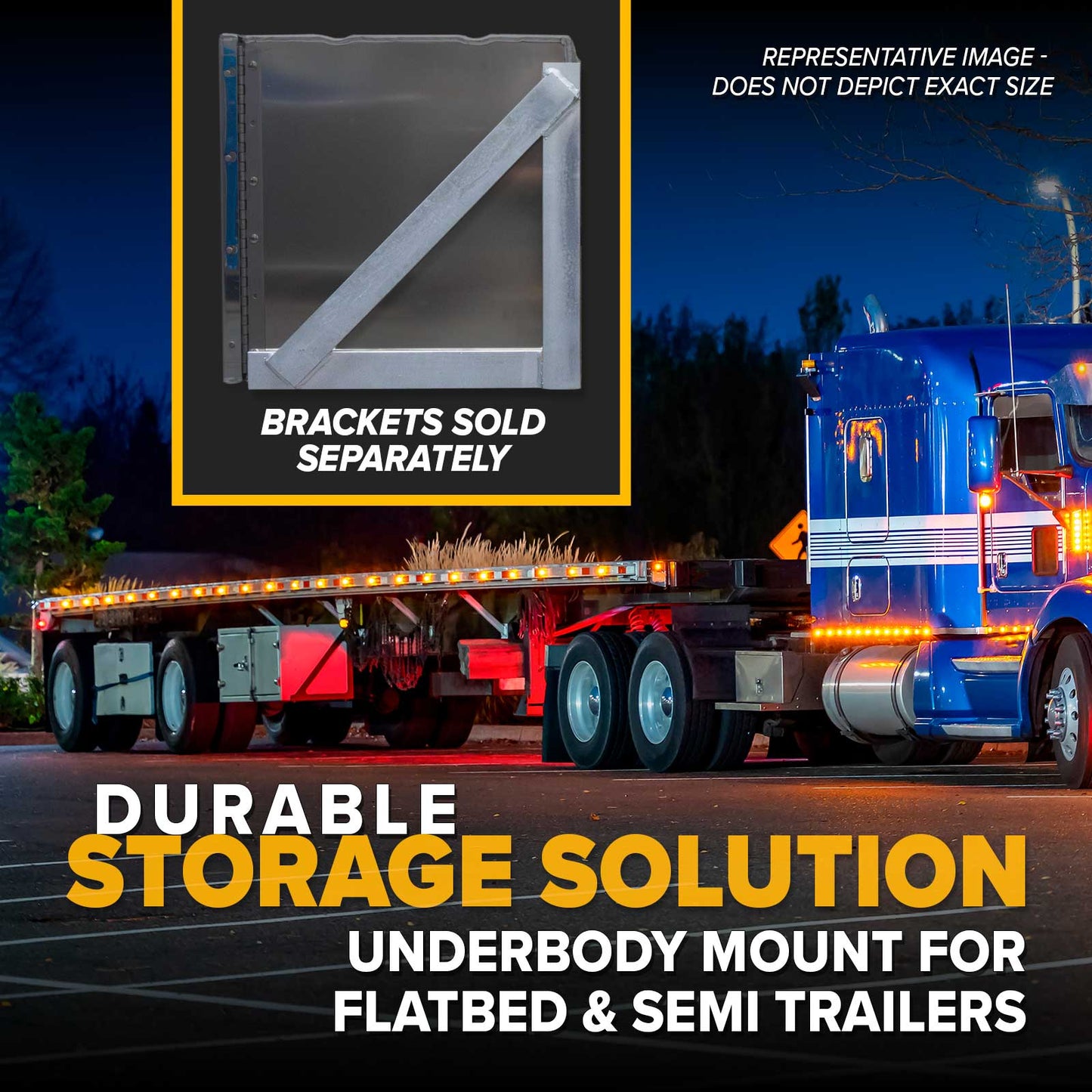 Sturdy-Lite Double Mirror Underbody Toolbox 24" x 24" x 60"
