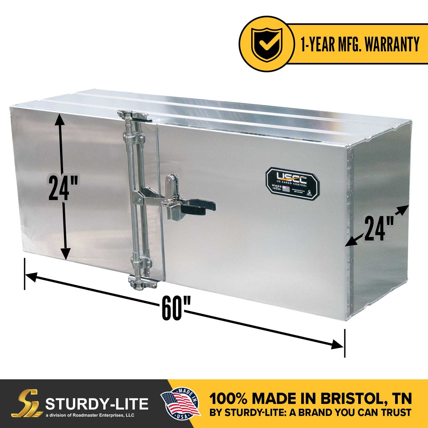 Sturdy-Lite Double Mirror Underbody Toolbox 24" x 24" x 60"