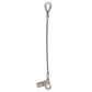 20' 3/4" standard eye and thimble single leg wire rope sling