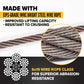 20' 3/4" 6x19 EIPS IWRC single leg wire rope sling