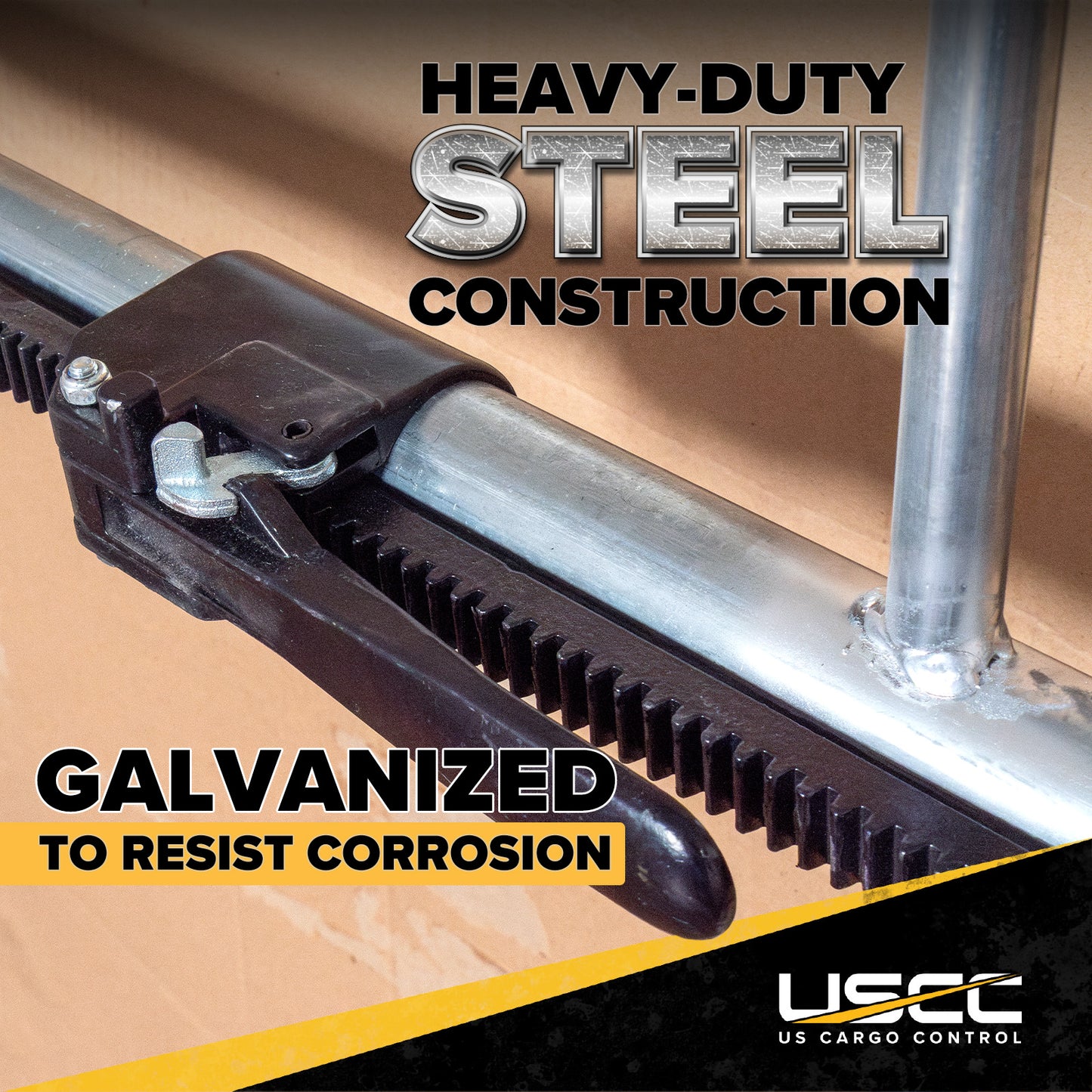 Truck Cargo Bar with Cargo Restraint Hoops