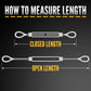 How to measure turnbuckle length