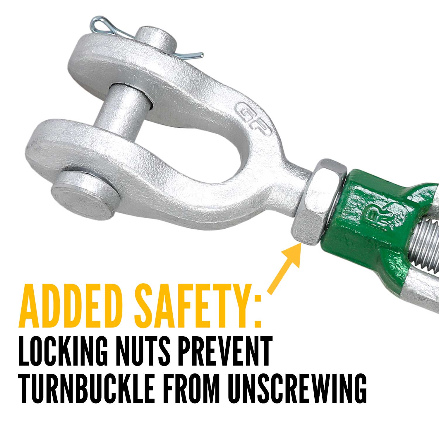 11/4"x24" Cotter Pin Van Beest® Jaw & Jaw Turnbuckle G6313