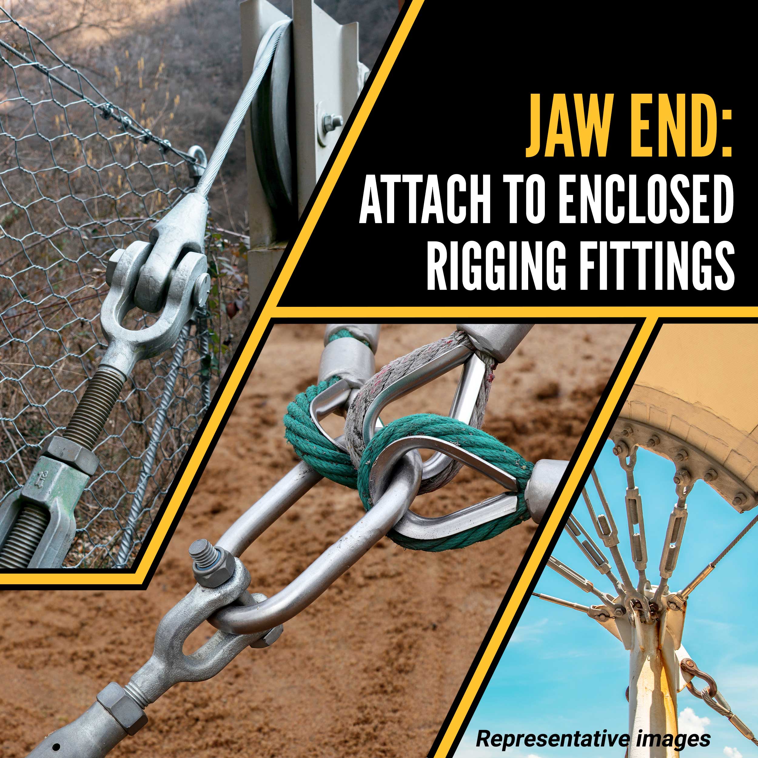 3/4"x12" Cotter Pin Van Beest® Jaw & Jaw Turnbuckle G6313