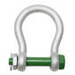 1-3/8" Van Beest Green Pin® Bolt Type Wide Mouth Towing Shackle | G-4263 - 12 Ton rear view
