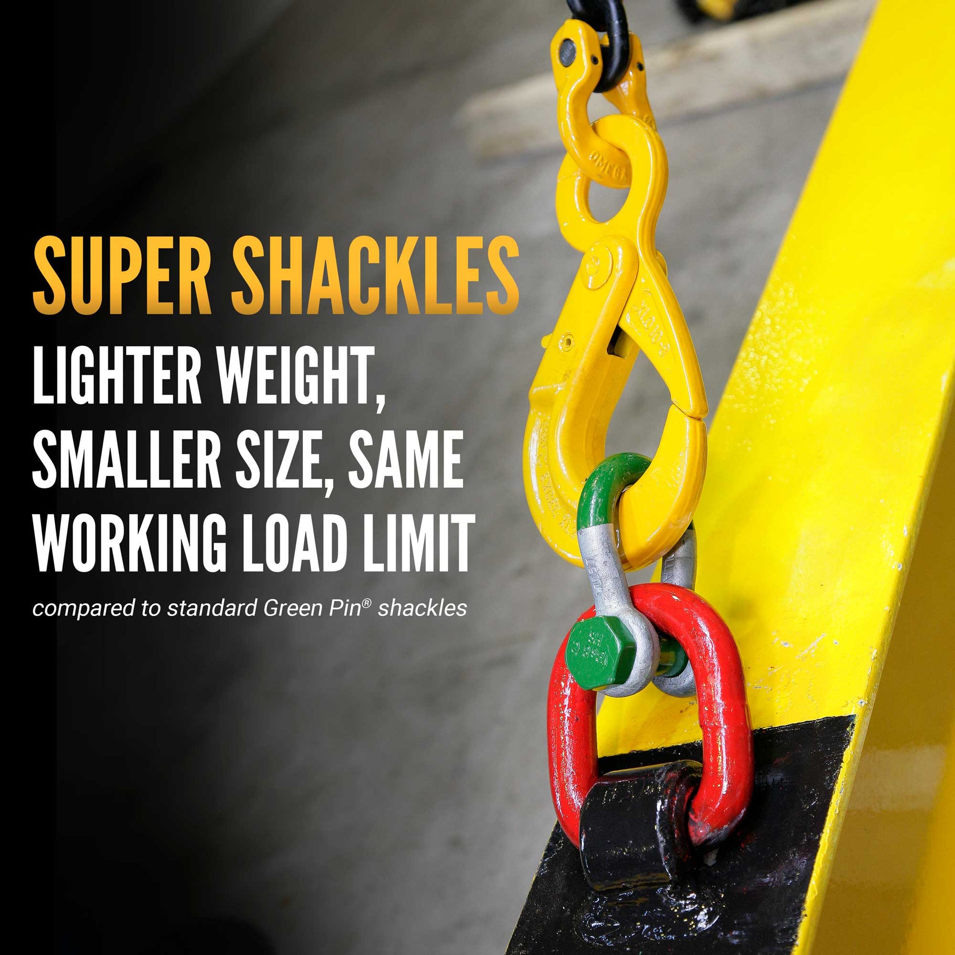 3-3/4" Van Beest Green Pin® Bolt Type Anchor Super Shackle | G-5263 - 150 Ton higher working load limit, smaller weight