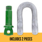 5/16" Van Beest Green Pin® Screw Pin Chain Shackle | G-4151 - 0.75 Ton parts of a shackle