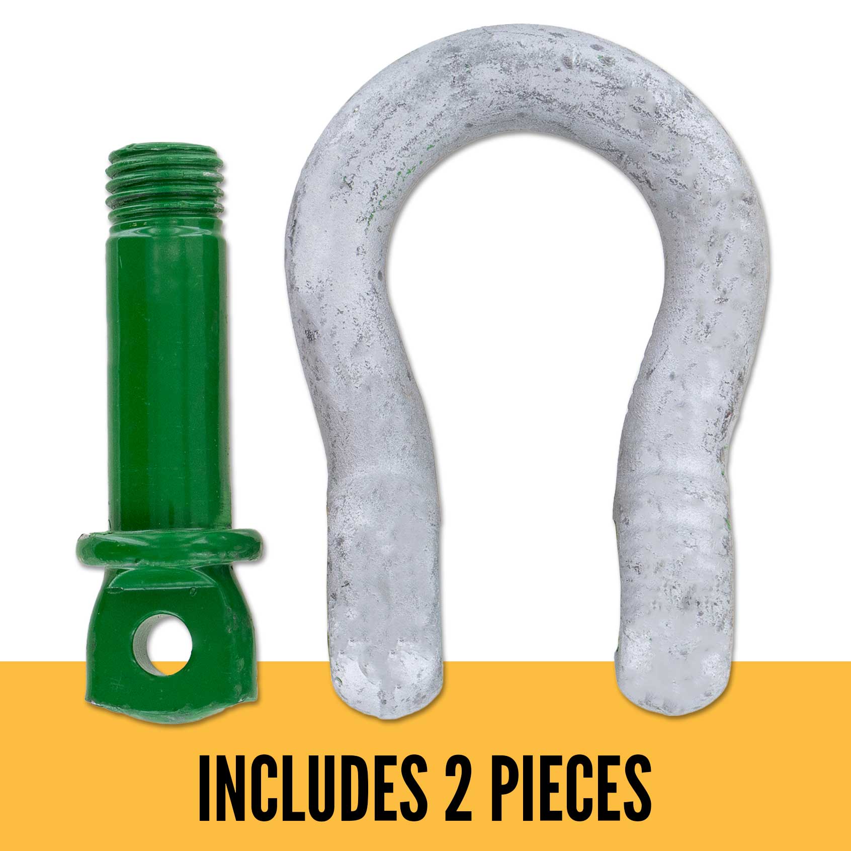 1/2" Van Beest Green Pin® Screw Pin Anchor Shackle | G-4161 - 2 Ton parts of a shackle