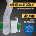 Crosby Galvanized Bolt Type Shackle G-2130 - Boise Rigging Supply