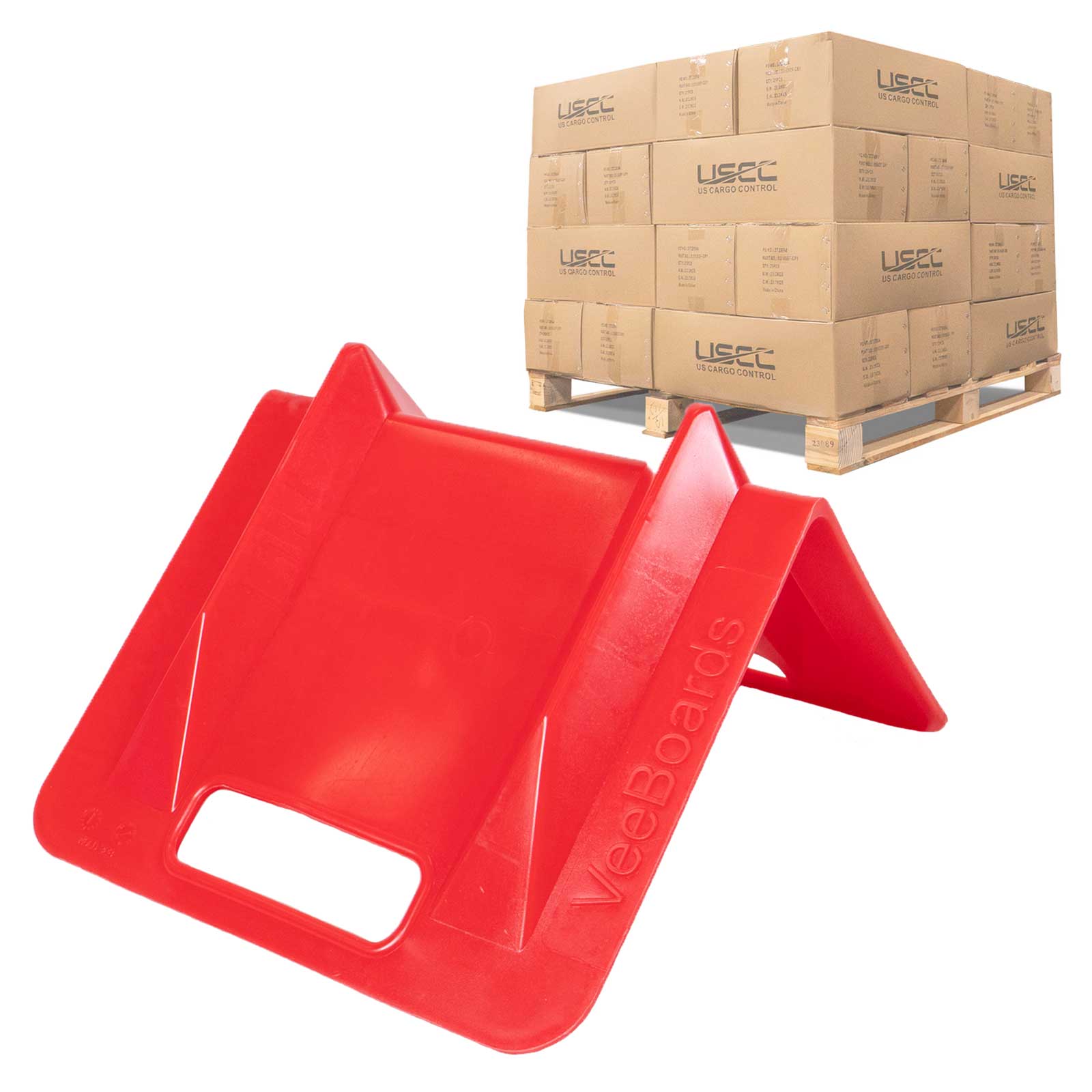 10 inch Plastic Corner Guard w 412 inch Slot For Strap (9 inch x 9 inch x 10 inch) image 1 of 9