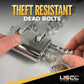 theft resistant dead bolt lock