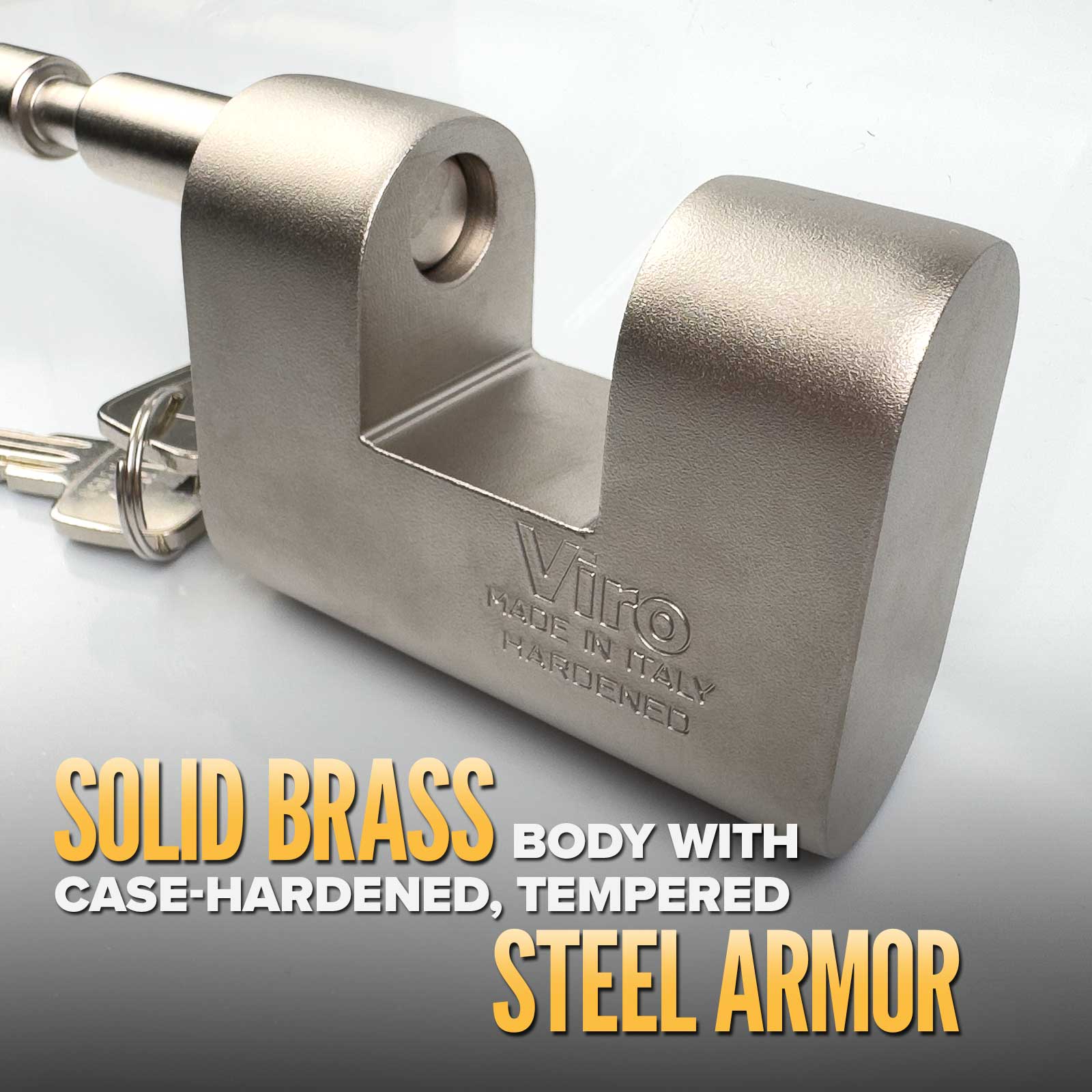 locks with solid copper body and steel armor