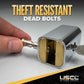 theft resistant dead bolt lock