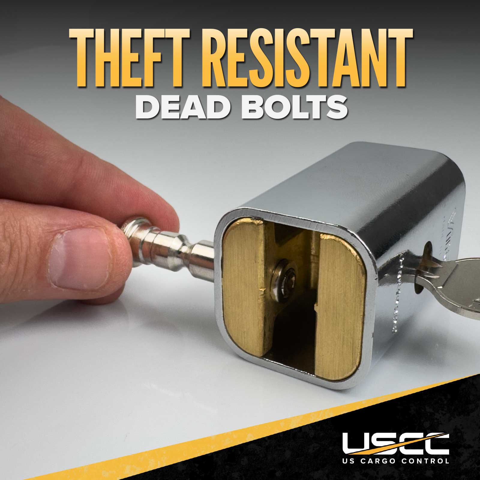 theft resistant dead bolt lock