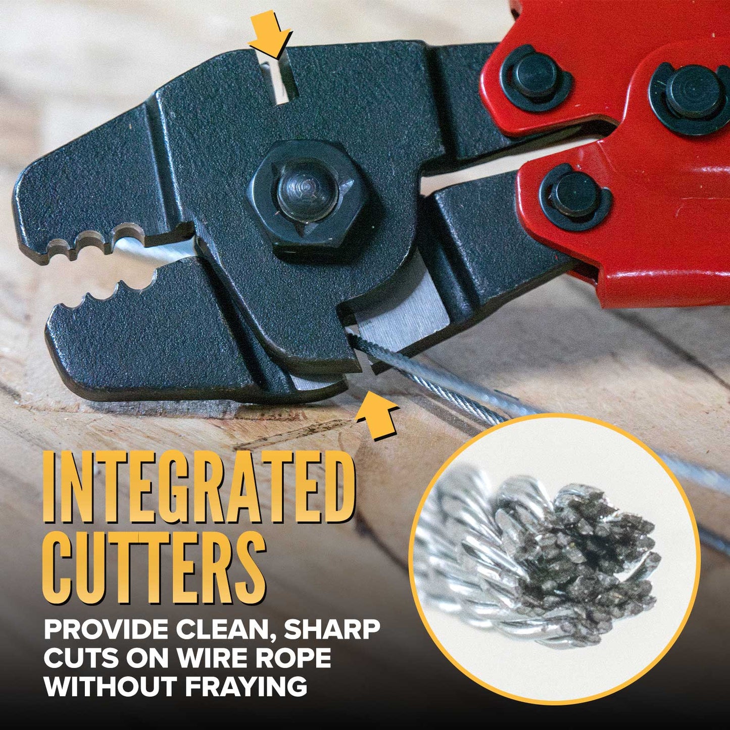 22-ST9-2 Wire Rope Swager with Cutter | For 1/32",  3/64", 1/16" Aluminum Sleeves