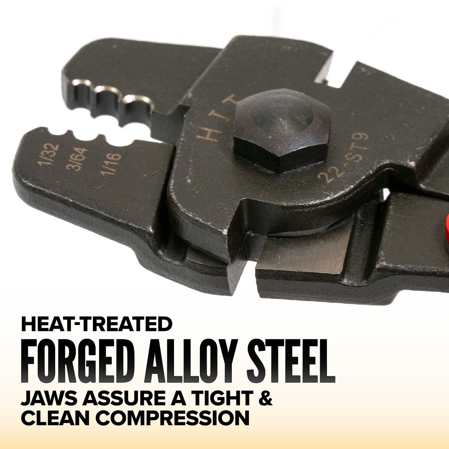 22-ST9-2 Wire Rope Swager with Cutter | For 1/32",  3/64", 1/16" Aluminum Sleeves