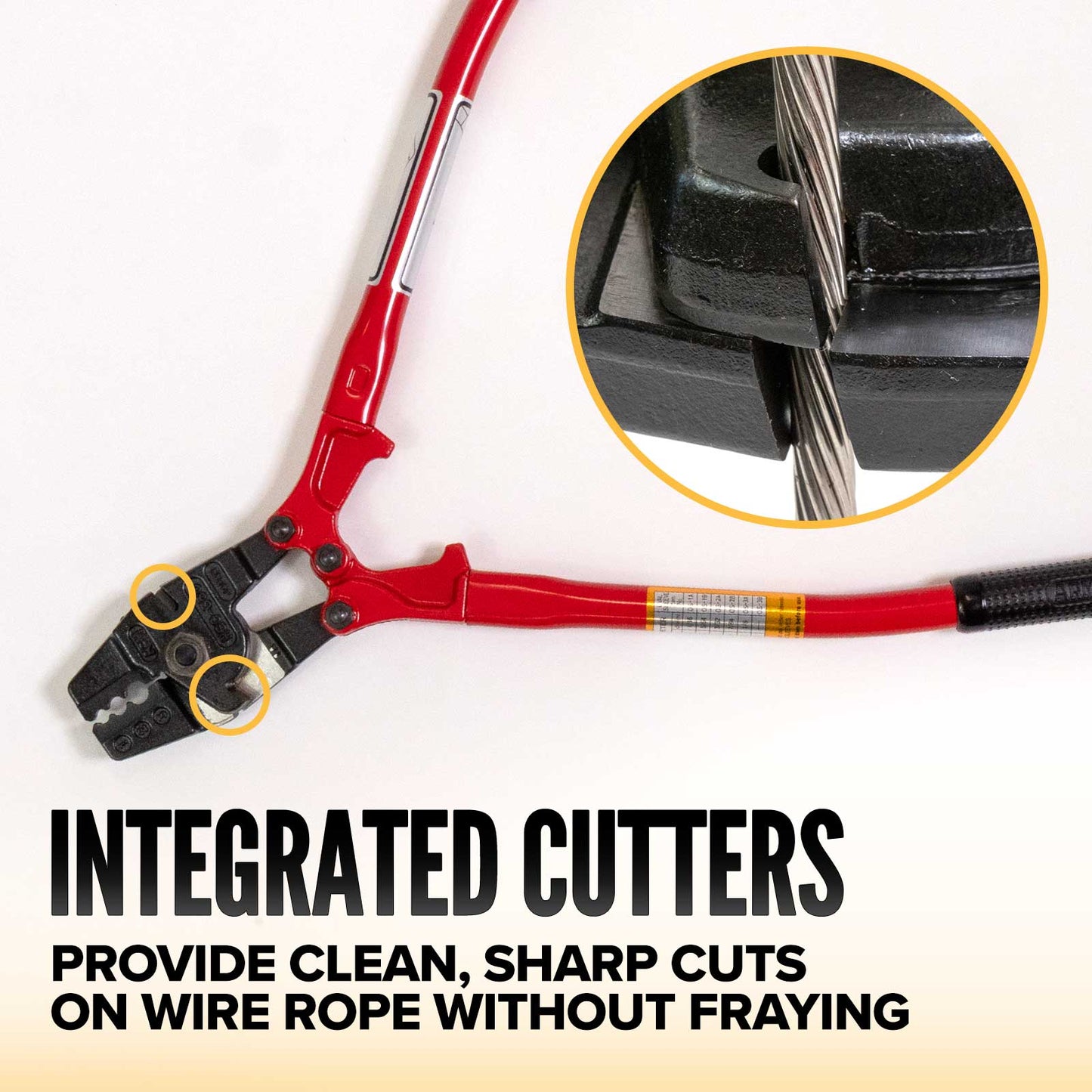 HSC-350 Steel Cable Swaging Tool | For 1/16", 3/32", 3/16" Aluminum Sleeves