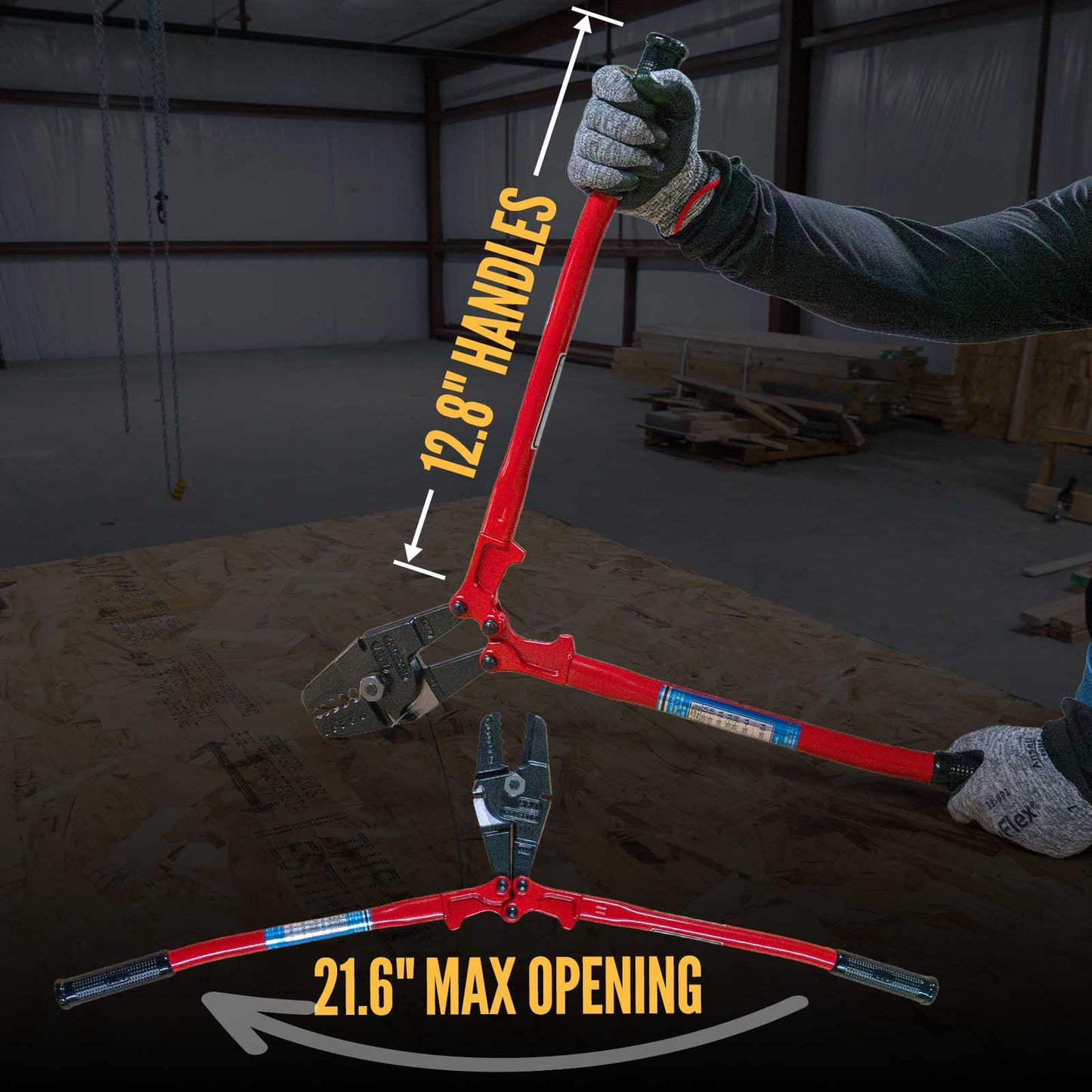 HSC-350 Steel Cable Swaging Tool | For 1/16", 3/32", 3/16" Aluminum Sleeves