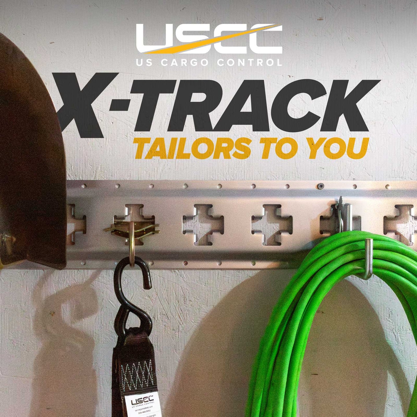 2' X-Track Rail | Galvanized - 4 Pack