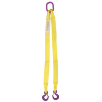 2 inchx3 foot (1 ply) Double Leg Nylon Sling w Master Link & Sling Hook image
