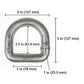1 inch Lashing Forged Mounting Ring 47000 lbs D RING ONLY image 5 of 5