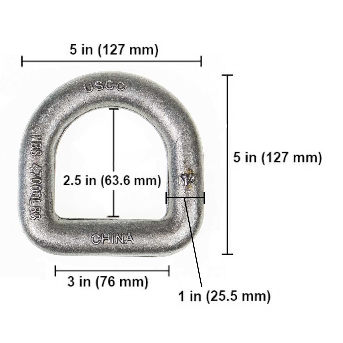 D Rings for Trailers - Forged Rings - Weld On D Ring - Weld On Ring