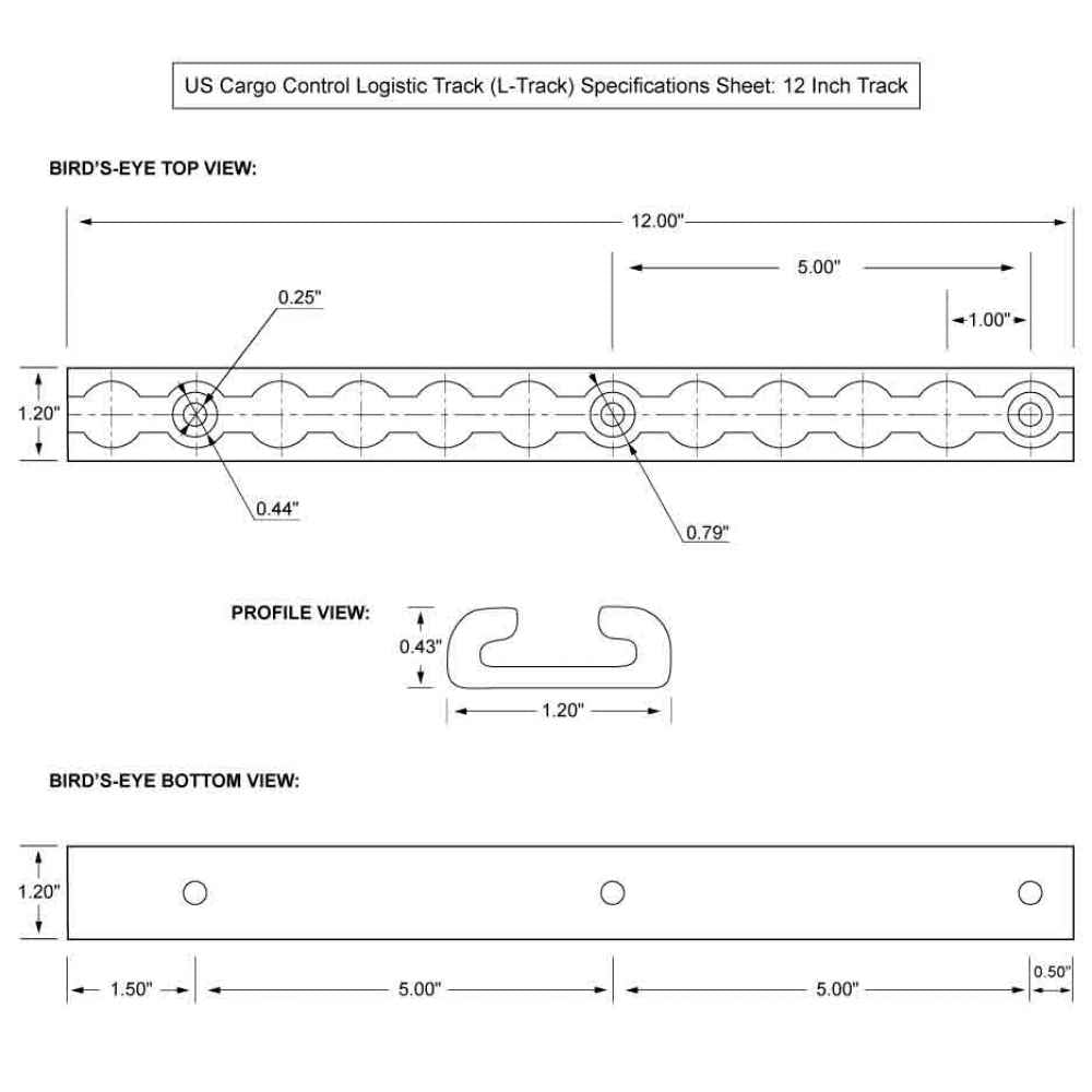 12 inch LTrack Aluminum image 9 of 9