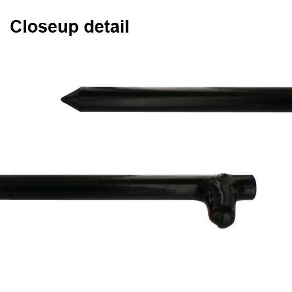 5/8" x  12" Tent Stake - Hot Forged Tent Pin - Black - image 2