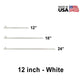 5/8" x  12" Tent Stake - Hot Forged Tent Pin - White