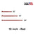 58 inch x 18 inch Tent Stake Hot Forged Tent Pin Red image 1 of 2