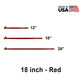58 inch x 18 inch Tent Stake Hot Forged Tent Pin Red image 1 of 2
