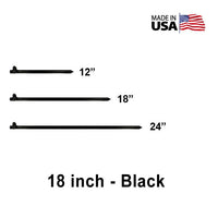 5/8" x  18" Tent Stake - Hot Forged Tent Pin - Black