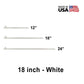 5/8" x  18" Tent Stake - Hot Forged Tent Pin - White