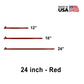 5/8" x  24" Tent Stake - Hot Forged Tent Pin - Red