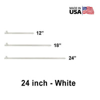 5/8" x  24" Tent Stake - Hot Forged Tent Pin - White