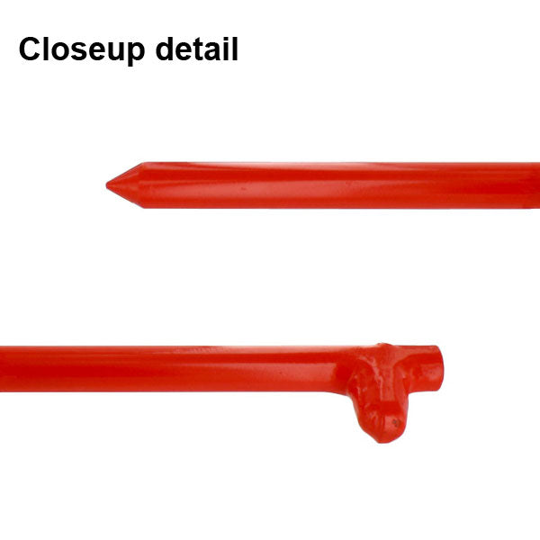 5/8" x  24" Tent Stake - Hot Forged Tent Pin - Orange - image 2