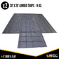 14 oz 3 Pc Lumber Tarp Ends 20 foot x 20 foot (6 foot Drop) Mid 20 foot x 16 foot Black image 2 of 10