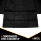 16 foot X 28 foot (4 foot Drop & Flap) Lightweight Lumber Tarp 14 Oz Black Tarp image 5 of 9