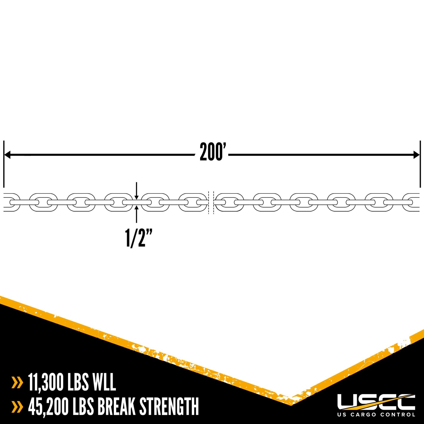 12 inch x 200 foot Transport Chain Drum Grade 70 image 4 of 7