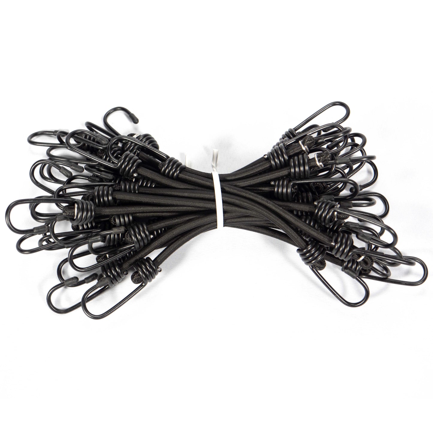 14 inch x 12 inch Black Bungee Cords (bundle of 25) 6mm image 1 of 8