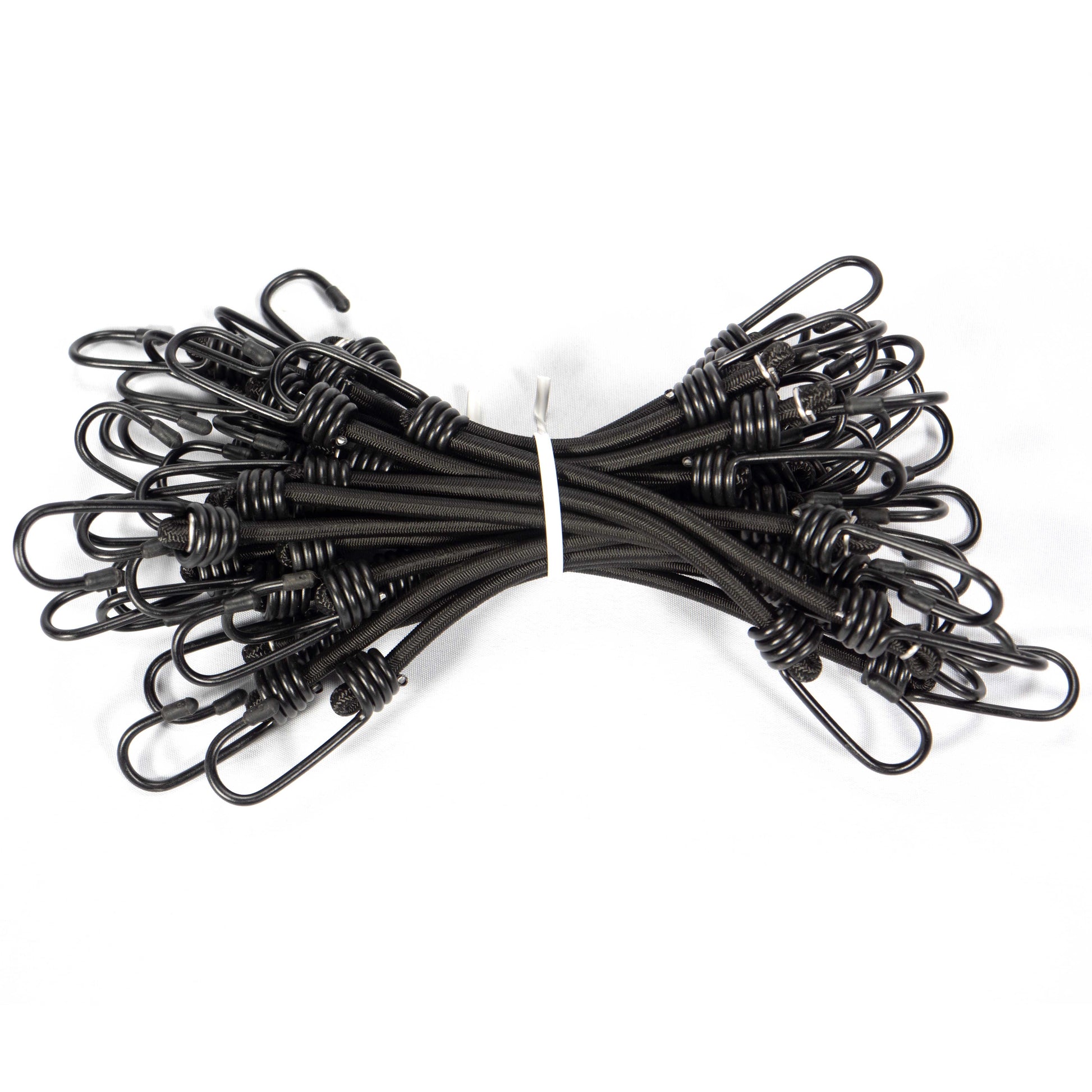 12 inch x 18 inch Black Bungee Cords (bundle of 25) 12mm image 1 of 8
