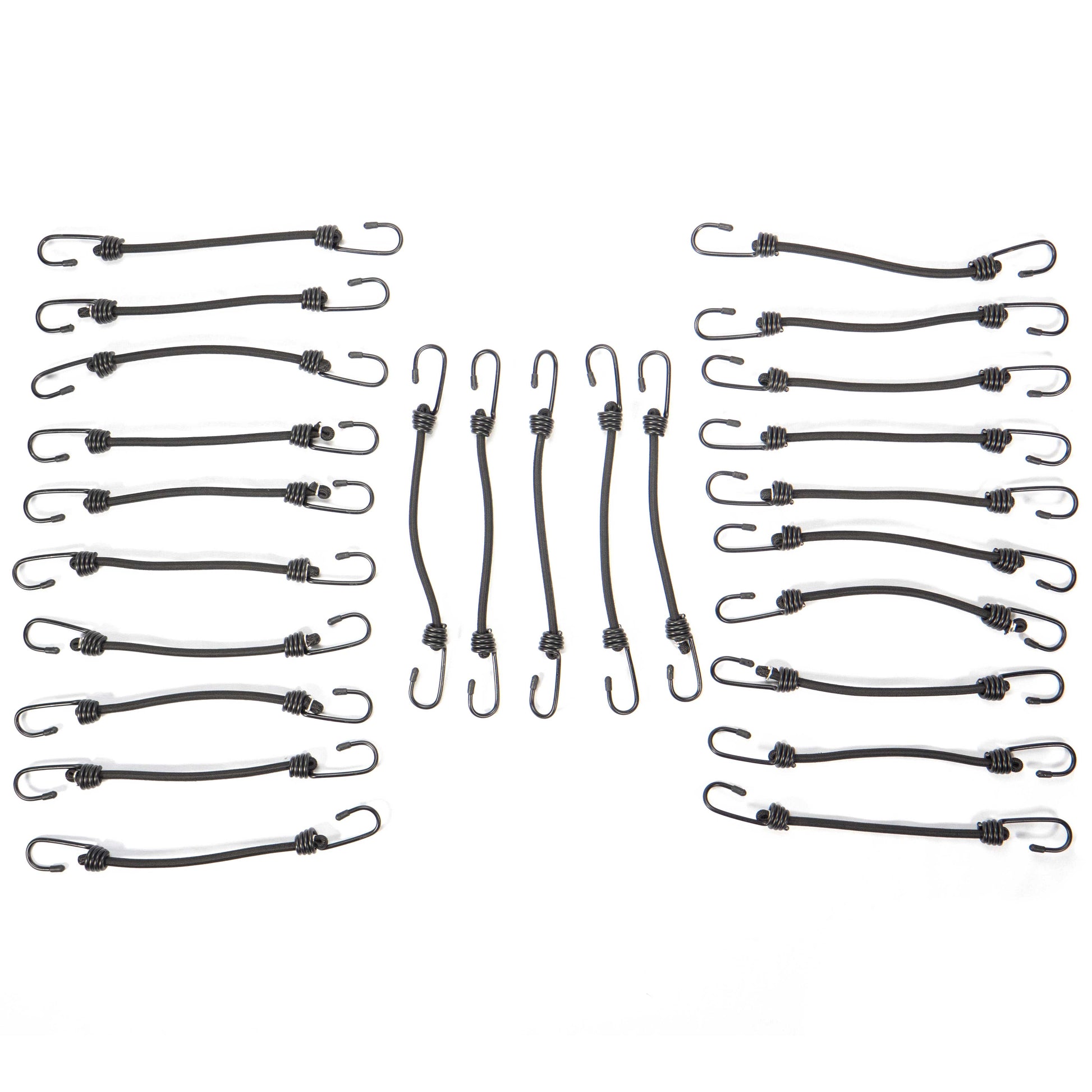14 inch x 18 inch Black Bungee Cords (bundle of 25) 6mm image 5 of 8