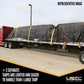 18 oz 3 Piece Lumber Tarp 24 foot x 18 foot (8 foot Drop) for all 3 pieces Black image 9 of 10