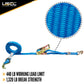 1" x 10' Ratchet Strap w/ J-Hook & D-Ring